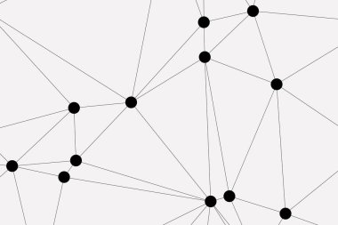 Bağlı Noktalar ve Çizgiler Çokgen Teknoloji Yapısı ile Soyut Geometrik Ağ Ağı Ağı Arkaplanı
