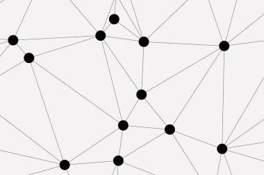 Bağlı Noktalar ve Çizgiler Çokgen Teknoloji Yapısı ile Soyut Geometrik Ağ Ağı Ağı Arkaplanı