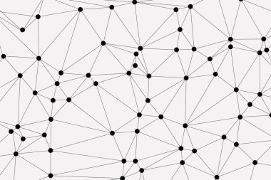 Bağlı Noktalar ve Çizgiler Çokgen Teknoloji Yapısı ile Soyut Geometrik Ağ Ağı Ağı Arkaplanı