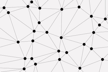 Bağlı Noktalar ve Çizgiler Çokgen Teknoloji Yapısı ile Soyut Geometrik Ağ Ağı Ağı Arkaplanı