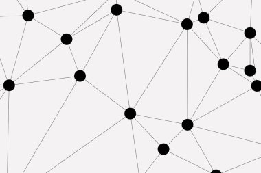 Bağlı Noktalar ve Çizgiler Çokgen Teknoloji Yapısı ile Soyut Geometrik Ağ Ağı Ağı Arkaplanı