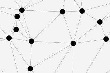 Bağlı Noktalar ve Çizgiler Çokgen Teknoloji Yapısı ile Soyut Geometrik Ağ Ağı Ağı Arkaplanı