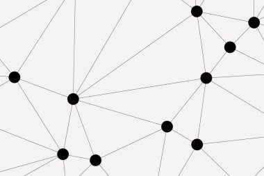 Bağlı Noktalar ve Çizgiler Çokgen Teknoloji Yapısı ile Soyut Geometrik Ağ Ağı Ağı Arkaplanı