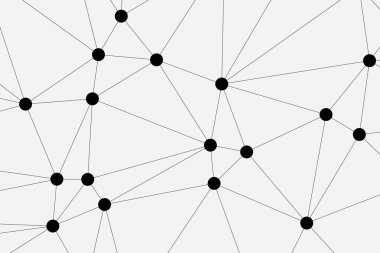 Bağlı Noktalar ve Çizgiler Çokgen Teknoloji Yapısı ile Soyut Geometrik Ağ Ağı Ağı Arkaplanı
