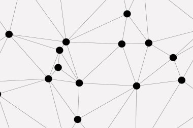 Bağlı Noktalar ve Çizgiler Çokgen Teknoloji Yapısı ile Soyut Geometrik Ağ Ağı Ağı Arkaplanı