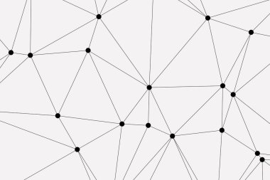 Bağlı Noktalar ve Çizgiler Çokgen Teknoloji Yapısı ile Soyut Geometrik Ağ Ağı Ağı Arkaplanı