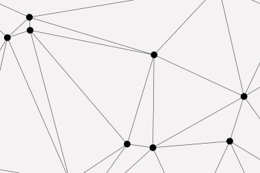 Bağlı Noktalar ve Çizgiler Çokgen Teknoloji Yapısı ile Soyut Geometrik Ağ Ağı Ağı Arkaplanı