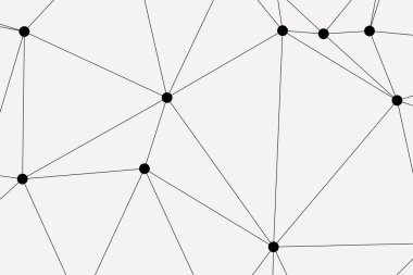 Bağlı Noktalar ve Çizgiler Çokgen Teknoloji Yapısı ile Soyut Geometrik Ağ Ağı Ağı Arkaplanı