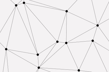 Bağlı Noktalar ve Çizgiler Çokgen Teknoloji Yapısı ile Soyut Geometrik Ağ Ağı Ağı Arkaplanı