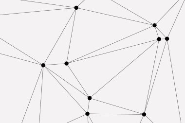 Bağlı Noktalar ve Çizgiler Çokgen Teknoloji Yapısı ile Soyut Geometrik Ağ Ağı Ağı Arkaplanı