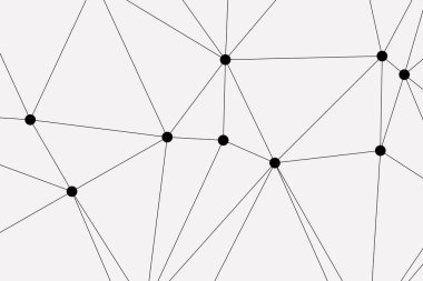 Bağlı Noktalar ve Çizgiler Çokgen Teknoloji Yapısı ile Soyut Geometrik Ağ Ağı Ağı Arkaplanı