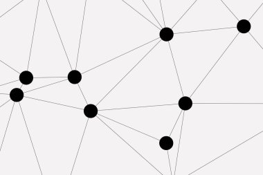 Bağlı Noktalar ve Çizgiler Çokgen Teknoloji Yapısı ile Soyut Geometrik Ağ Ağı Ağı Arkaplanı