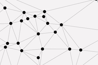 Bağlı Noktalar ve Çizgiler Çokgen Teknoloji Yapısı ile Soyut Geometrik Ağ Ağı Ağı Arkaplanı