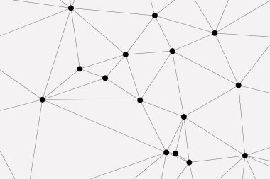 Bağlı Noktalar ve Çizgiler Çokgen Teknoloji Yapısı ile Soyut Geometrik Ağ Ağı Ağı Arkaplanı