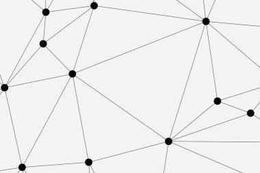 Bağlı Noktalar ve Çizgiler Çokgen Teknoloji Yapısı ile Soyut Geometrik Ağ Ağı Ağı Arkaplanı