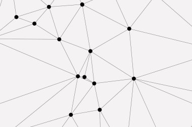 Bağlı Noktalar ve Çizgiler Çokgen Teknoloji Yapısı ile Soyut Geometrik Ağ Ağı Ağı Arkaplanı