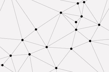 Bağlı Noktalar ve Çizgiler Çokgen Teknoloji Yapısı ile Soyut Geometrik Ağ Ağı Ağı Arkaplanı