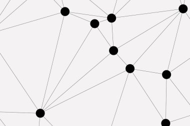 Bağlı Noktalar ve Çizgiler Çokgen Teknoloji Yapısı ile Soyut Geometrik Ağ Ağı Ağı Arkaplanı