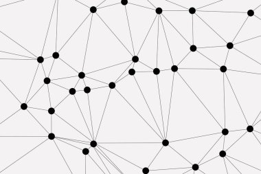 Bağlı Noktalar ve Çizgiler Çokgen Teknoloji Yapısı ile Soyut Geometrik Ağ Ağı Ağı Arkaplanı