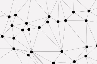 Bağlı Noktalar ve Çizgiler Çokgen Teknoloji Yapısı ile Soyut Geometrik Ağ Ağı Ağı Arkaplanı