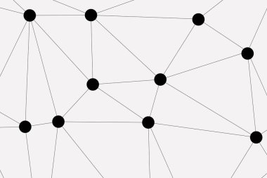 Bağlı Noktalar ve Çizgiler Çokgen Teknoloji Yapısı ile Soyut Geometrik Ağ Ağı Ağı Arkaplanı