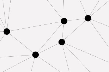 Bağlı Noktalar ve Çizgiler Çokgen Teknoloji Yapısı ile Soyut Geometrik Ağ Ağı Ağı Arkaplanı