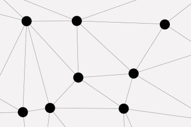 Bağlı Noktalar ve Çizgiler Çokgen Teknoloji Yapısı ile Soyut Geometrik Ağ Ağı Ağı Arkaplanı