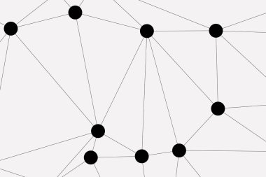 Bağlı Noktalar ve Çizgiler Çokgen Teknoloji Yapısı ile Soyut Geometrik Ağ Ağı Ağı Arkaplanı