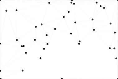 Bağlı Noktalar ve Çizgiler Çokgen Teknoloji Yapısı ile Soyut Geometrik Ağ Ağı Ağı Arkaplanı