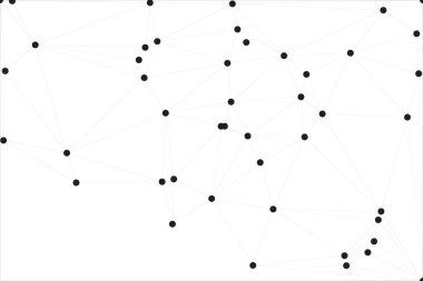 Bağlı Noktalar ve Çizgiler Çokgen Teknoloji Yapısı ile Soyut Geometrik Ağ Ağı Ağı Arkaplanı