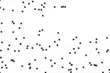 Bağlı Noktalar ve Çizgiler Çokgen Teknoloji Yapısı ile Soyut Geometrik Ağ Ağı Ağı Arkaplanı