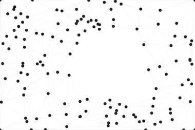 Bağlı Noktalar ve Çizgiler Çokgen Teknoloji Yapısı ile Soyut Geometrik Ağ Ağı Ağı Arkaplanı