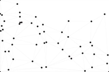 Bağlı Noktalar ve Çizgiler Çokgen Teknoloji Yapısı ile Soyut Geometrik Ağ Ağı Ağı Arkaplanı