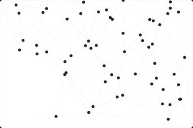 Bağlı Noktalar ve Çizgiler Çokgen Teknoloji Yapısı ile Soyut Geometrik Ağ Ağı Ağı Arkaplanı