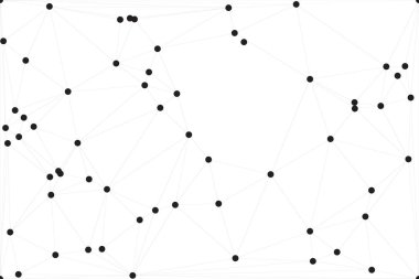 Bağlı Noktalar ve Çizgiler Çokgen Teknoloji Yapısı ile Soyut Geometrik Ağ Ağı Ağı Arkaplanı