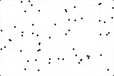 Bağlı Noktalar ve Çizgiler Çokgen Teknoloji Yapısı ile Soyut Geometrik Ağ Ağı Ağı Arkaplanı