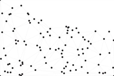Bağlı Noktalar ve Çizgiler Çokgen Teknoloji Yapısı ile Soyut Geometrik Ağ Ağı Ağı Arkaplanı