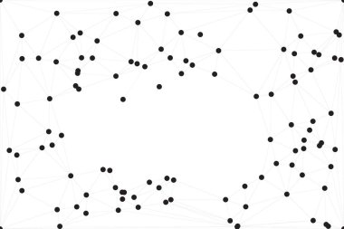 Bağlı Noktalar ve Çizgiler Çokgen Teknoloji Yapısı ile Soyut Geometrik Ağ Ağı Ağı Arkaplanı