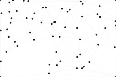 Bağlı Noktalar ve Çizgiler Çokgen Teknoloji Yapısı ile Soyut Geometrik Ağ Ağı Ağı Arkaplanı