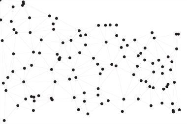 Bağlı Noktalar ve Çizgiler Çokgen Teknoloji Yapısı ile Soyut Geometrik Ağ Ağı Ağı Arkaplanı