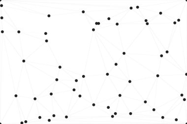 Bağlı Noktalar ve Çizgiler Çokgen Teknoloji Yapısı ile Soyut Geometrik Ağ Ağı Ağı Arkaplanı