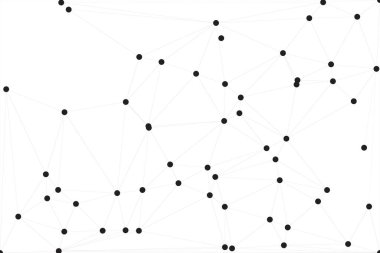 Bağlı Noktalar ve Çizgiler Çokgen Teknoloji Yapısı ile Soyut Geometrik Ağ Ağı Ağı Arkaplanı