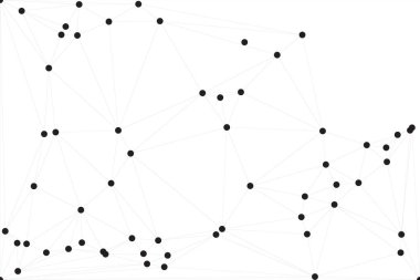 Bağlı Noktalar ve Çizgiler Çokgen Teknoloji Yapısı ile Soyut Geometrik Ağ Ağı Ağı Arkaplanı