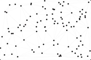 Bağlı Noktalar ve Çizgiler Çokgen Teknoloji Yapısı ile Soyut Geometrik Ağ Ağı Ağı Arkaplanı
