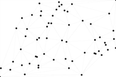 Bağlı Noktalar ve Çizgiler Çokgen Teknoloji Yapısı ile Soyut Geometrik Ağ Ağı Ağı Arkaplanı
