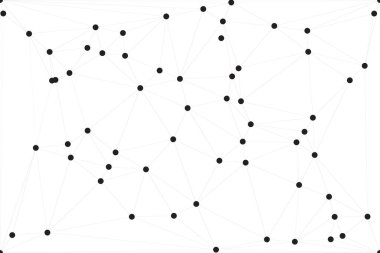 Bağlı Noktalar ve Çizgiler Çokgen Teknoloji Yapısı ile Soyut Geometrik Ağ Ağı Ağı Arkaplanı