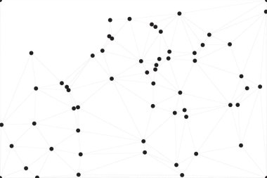 Bağlı Noktalar ve Çizgiler Çokgen Teknoloji Yapısı ile Soyut Geometrik Ağ Ağı Ağı Arkaplanı