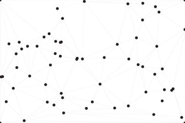 Bağlı Noktalar ve Çizgiler Çokgen Teknoloji Yapısı ile Soyut Geometrik Ağ Ağı Ağı Arkaplanı