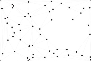 Bağlı Noktalar ve Çizgiler Çokgen Teknoloji Yapısı ile Soyut Geometrik Ağ Ağı Ağı Arkaplanı