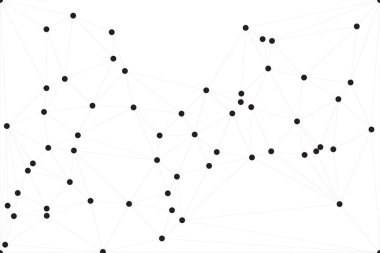Bağlı Noktalar ve Çizgiler Çokgen Teknoloji Yapısı ile Soyut Geometrik Ağ Ağı Ağı Arkaplanı